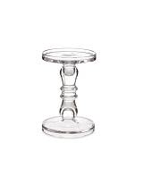 Κηροπήγιο γυάλινο διάφανο 13x19cm