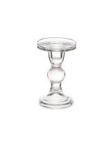 Κηροπήγιο γυάλινο διάφανο 8,5x14cm