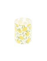 Κηροπήγιο γυάλινο λεμόνια 8x10cm