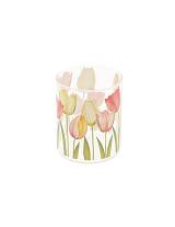 Κηροπήγιο γυάλινο τουλίπες 8x10cm