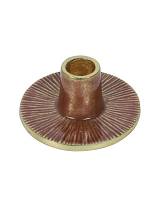 Κηροπήγιο μανιτάρι copper/χρυσό Φ9,5Η4cm