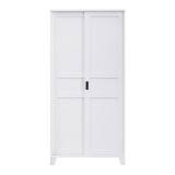 ΜΕΤΑΛΛΙΚΗ ΝΤΟΥΛΑΠΑ Fylliana Evelyn ΛΕΥΚΟ ΧΡΩΜΑ 90x40x190εκ