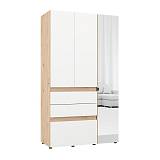 ΝΤΟΥΛΑΠΑ ARDERIN 3K3F1O h207 ARTISAN OAK-ΛΕΥΚΟ 117x52x208εκ