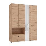 ΝΤΟΥΛΑΠΑ CAMPSIE 4K1F1O h207 ARTISAN OAK ΧΡΩΜΑ 155x52x208εκ