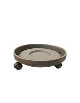 Πιάτο με ρόδες 30εκ. Ανθρακί