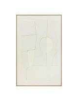 Πίνακας 3D "YELENA" εκρού 116x75cm