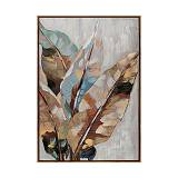 ΠΙΝΑΚΑΣ ΣΕ ΚΑΜΒΑ Fylliana FL38799 ΚΑΦΕ-ΜΠΕΖ-ΠΡΑΣΙΝΟ ΧΡΩΜΑ 60x4x90εκ