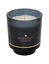 Ποτήρι γυάλ.μπλε με κερί 225gr/Φ9Η10cm