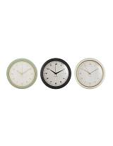 Ρολόι τοίχου πλαστ. 3χρ. Φ28cm