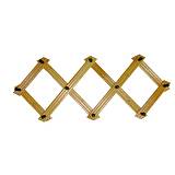 Κρεμάστρα φυσαρμόνικα 10 θέσεων φυσικό-wenge 01-275