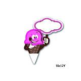 Πινακίδα PVC Παγωτούλης ροζ 10 τεμ 02-462 NOVATEX