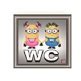Σήμα αλουμινίου WC Cartoons 02-620 NOVATEX