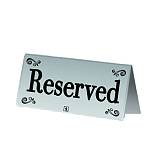 Ταμπελάκι Reserved inox 05-209 NOVATEX