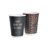 Χάρτινο Ποτήρι 14οz διπλότοιχο MAZE  25TEM DIMEX