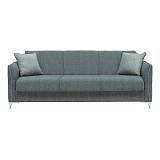 ΚΑΝΑΠΕΣ ΤΡΙΘΕΣΙΟΣ Fylliana New Torino ΜΕ ΑΠΟΘΗΚΕΥΤΙΚΟ ΧΩΡΟ ΑΝΘΡΑΚΙ ΜΕ ΓΚΡΙ/ΜΠΕΖ ΜΑΞΙΛΑΡΙΑ 220x85x90εκ