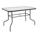 ΤΡΑΠΕΖΙ ΚΗΠΟΥ Fylliana 026 ΚΑΦΕ ΧΡΩΜΑ 100x65x70εκ