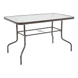 ΤΡΑΠΕΖΙ ΚΗΠΟΥ Fylliana 026 ΚΑΦΕ ΧΡΩΜΑ 100x65x70εκ