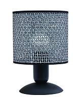 Φωτιστικό Πορτατίφ μέταλλο/αμπαζούρ μαύρο/γκρί Ε27 Φ15