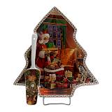 ΧΡΙΣΤΟΥΓΕΝΝΙΑΤΙΚΗ ΠΙΑΤΕΛΑ ΜΕ ΣΠΑΤΟΥΛΑ "Santa" 30εκ