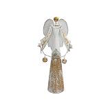 ΜΕΤΑΛΛΙΚΟ ΧΡΙΣΤΟΥΓΕΝΝΙΑΤΙΚΟ ΔΙΑΚΟΣΜΗΤΙΚΟ FL237 Angel ΛΕΥΚΟ-ΜΠΕΖ ΧΡΩΜΑ 20x16x59εκ