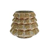 ΓΥΑΛΙΝΟ ΕΠΙΤΡΑΠΕΖΙΟ ΚΗΡΟΠΗΓΙΟ-ΡΕΣΩ Fylliana FL720 COPPER ΧΡΩΜΑ 11x10εκ