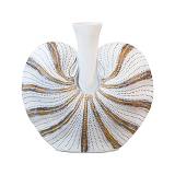 ΔΙΑΚΟΣΜΗΤΙΚΟ ΒΑΖΟ Fylliana FL1374 POLYRESIN ΛΕΥΚΟ-ΧΡΥΣΟ 36x10x35εκ