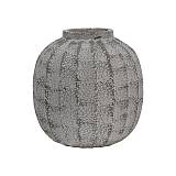 ΔΙΑΚΟΣΜΗΤΙΚΟ ΒΑΖΟ Fylliana FL24175 POLYRESIN ΓΚΡΙ ΧΡΩΜΑ 28x28x30εκ