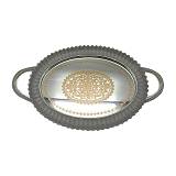 ΔΙΣΚΟΣ ΜΕ ΚΑΘΡΕΦΤΗ Fylliana ΑΣΗΜΙ ΧΡΩΜΑ 39x24x3,5εκ sls