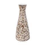 ΕΠΙΤΡΑΠΕΖΙΟ ΒΑΖΟ BAMBOO-ΚΟΧΥΛΙ TEAR DROP Fylliana FL03 ΜΠΕΖ-ΚΑΦΕ-ΛΕΥΚΟ ΧΡΩΜΑ 18x43εκ