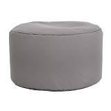 ΣΤΡΟΓΓΥΛΟ ΠΟΥΦ-ΣΚΑΜΠΟ Fylliana Cube ΓΚΡΙ ΧΡΩΜΑ 60x40εκ