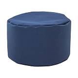 ΣΤΡΟΓΓΥΛΟ ΠΟΥΦ-ΣΚΑΜΠΟ Fylliana Cube ΜΠΛΕ ΧΡΩΜΑ 60x40εκ