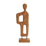 ΞΥΛΙΝΟ ΔΙΑΚΟΣΜΗΤΙΚΟ ΦΙΓΟΥΡΑ ΓΥΝΑΙΚΑΣ Fylliana FL0112 ΦΥΣΙΚΟ ΑΝΤΙΚΕ ΦΙΝΙΡΙΣΜΑ 17x4x55εκ