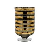 ΓΥΑΛΙΝΟ ΔΙΑΚΟΣΜΗΤΙΚΟ ΒΑΖΟ Fylliana FL1321 ΧΡΥΣΟ ΧΡΩΜΑ 13x20εκ