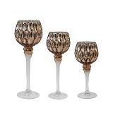 ΣΕΤ 3 ΓΥΑΛΙΝΑ ΚΗΡΟΠΗΓΙΑ Fylliana FL63109 ΑΝΟΙΧΤΟ ΚΑΦΕ ΧΡΩΜΑ 20-25-30εκ