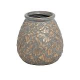 ΒΑΖΟ Fylliana "Leaf" ΒΕΡΑΜΑΝ-ΧΡΥΣΟ 20εκ