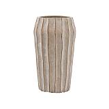 ΔΙΑΚΟΣΜΗΤΙΚΟ ΒΑΖΟ ΤΣΙΜΕΝΤΕΝΙΟ Fylliana FL22424 ΜΠΕΖ-ΓΚΡΙ ΜΕ TAUPE ΛΕΠΤΟΜΕΡΕΙΕΣ ΧΡΩΜΑ 18x31εκ