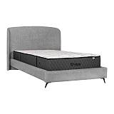 ΔΙΠΛΟ ΚΡΕΒΑΤΙ Fylliana Bavaria ΑΝΘΡΑΚΙ ΧΡΩΜΑ 203x215x126εκ (160x200)