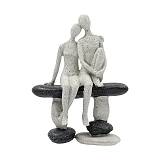 ΕΠΙΤΡΑΠΕΖΙΑ ΔΙΑΚΟΣΜΗΤΙΚΗ ΦΙΓΟΥΡΑ "ΖΕΥΓΑΡΙ" Fylliana FL240911 ΜΑΥΡΟ ΧΡΩΜΑ 15x8x21εκ