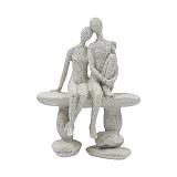 ΕΠΙΤΡΑΠΕΖΙΑ ΔΙΑΚΟΣΜΗΤΙΚΗ ΦΙΓΟΥΡΑ "ΖΕΥΓΑΡΙ" Fylliana FL240911 ΜΠΕΖ ΧΡΩΜΑ 15x8x21εκ