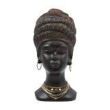 ΕΠΙΤΡΑΠΕΖΙΟ ΔΙΑΚΟΣΜΗΤΙΚΟ "AFRICAN WOMAN" Fylliana FL2446 ΚΑΦΕ-ΧΡΥΣΟ ΧΡΩΜΑ 14x16x28εκ