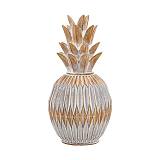 ΕΠΙΤΡΑΠΕΖΙΟ ΔΙΑΚΟΣΜΗΤΙΚΟ ΑΝΑΝΑΣ Fylliana FL25261 ΦΥΣΙΚΟ ΚΑΦΕ ΜΕ ΛΕΥΚΗ ΠΑΤΙΝΑ ΧΡΩΜΑ 10x10x22εκ