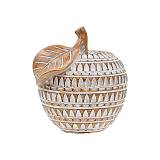 ΕΠΙΤΡΑΠΕΖΙΟ ΔΙΑΚΟΣΜΗΤΙΚΟ ΜΗΛΟ Fylliana FL25071 ΦΥΣΙΚΟ ΚΑΦΕ ΜΕ ΛΕΥΚΗ ΠΑΤΙΝΑ ΧΡΩΜΑ 12x11x12εκ