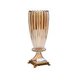 ΓΥΑΛΙΝΟ ΔΙΑΚΟΣΜΗΤΙΚΟ ΒΑΖΟ Fylliana FL201 AMBER ΧΡΩΜΑ 14x37εκ