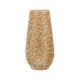 ΓΥΑΛΙΝΟ ΕΠΙΤΡΑΠΕΖΙΟ ΒΑΖΟ Fylliana Mosaic ΧΡΥΣΟ ΧΡΩΜΑ 18x36εκ