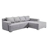 ΚΑΝΑΠΕΣ ΓΩΝΙΑ Nirvana ΓΚΡΙ ΧΡΩΜΑ 267x178x75εκ