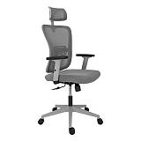 ΚΑΡΕΚΛΑ ΓΡΑΦΕΙΟΥ Fylliana FL9088 ΓΚΡΙ ΠΛΑΤΗ-ΓΚΡΙ ΚΑΘΙΣΜΑ 60x60x119-129εκ