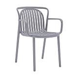 ΚΑΡΕΚΛΑ ΚΗΠΟΥ Fylliana "Amara" ΑΠΟ ΠΟΛΥΠΡΟΠΥΛΕΝΙΟ (PP) ΣΚΟΥΡΟ ΓΚΡΙ ΧΡΩΜΑ 56x57x82εκ