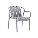 ΚΑΡΕΚΛΑ ΚΗΠΟΥ Fylliana "Zenya" ΑΠΟ ΠΟΛΥΠΡΟΠΥΛΕΝΙΟ (PP) ΣΚΟΥΡΟ ΓΚΡΙ ΧΡΩΜΑ 82x60x75εκ