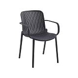 ΚΑΡΕΚΛΑ ΚΗΠΟΥ ΠΟΛΥΠΡΟΠΥΛΕΝΙΟΥ Fylliana "Iole" ΜΑΥΡΟ ΧΡΩΜΑ 58x57x82εκ