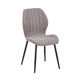 ΚΑΡΕΚΛΑ ΤΡΑΠΕΖΑΡΙΑΣ Fylliana FL089 ΜΠΕΖ ΥΦΑΣΜΑ ΜΕ ΜΑΥΡΑ ΜΕΤΑΛΛΙΚΑ ΠΟΔΙΑ 47x55x87εκ